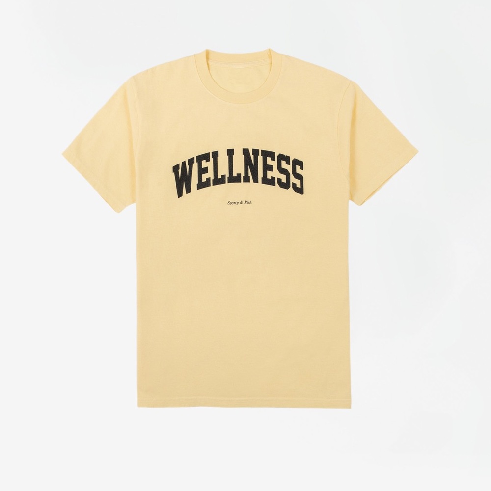 Sporty & Rich ‘Wellness’ T-Shirt in yellow
